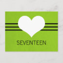 Search for green hearts postcards Simple