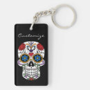Search for dia de los muertos key rings Floral