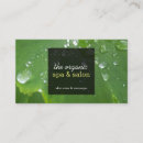 Search for raindrop business cards Leaf