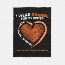 Search for multiple sclerosis blankets Orange