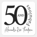 Search for 50th birthday party stickers 50 year old