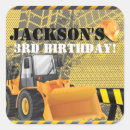 Search for construction birthday party stickers Modern