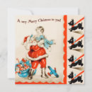 Search for scottie dog christmas cards Santa claus