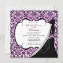 Search for amethyst bridal shower invitations Bride