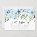 Search for baby blue sweet 16 invitations Flowers