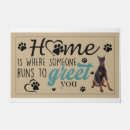 Search for doberman doormats Welcome dog lover