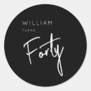 Search for 40th birthday men stickers Forty