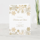 Search for winter wonderland wedding programs Gold