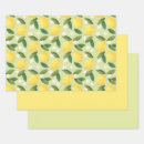 Search for yellow lemon wrapping paper Botanical