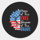 Search for because of the brave stickers America