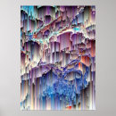 Search for abstract waterfall art Blue