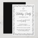 Search for black and white christmas invitations Modern minimalist