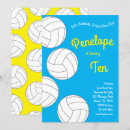 Search for volleyball birthday invitations Cute