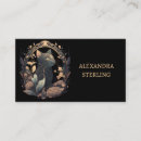 Search for art nouveau business cards Black and gold
