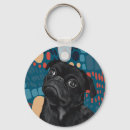 Search for black pug key rings Dogs