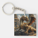 Search for golden dragon key rings Mythology
