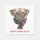 Search for pug napkins Watercolor