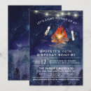 Search for bonfire party invitations Camping