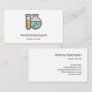 Search for chemistry business cards Beaker
