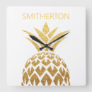 Search for gold pineapple clocks Trendy