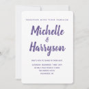 Search for ultra violet wedding invitations Simple