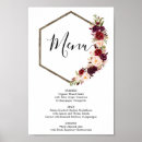 Search for burgundy menus Boho
