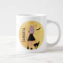 Search for cat and moon mugs Cute witch