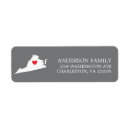 Search for virginia return address labels State