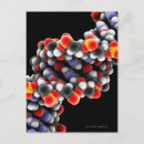 Search for molecules postcards Digitally generated image