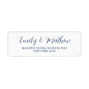 Search for navy save the date return address labels Elegant