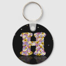 Search for letter h key rings Flowers