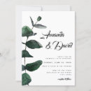 Search for green succulent wedding invitations Green eucalyptus foliage