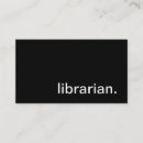 Search for librarian business cards Elegant