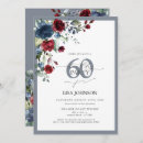 Search for elegant blue 60th birthday invitations Surprise