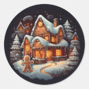 Search for gingerbread house stickers Xmas