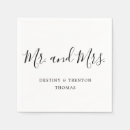 Search for mr and mrs napkins Minimalist