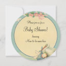 Search for vintage stork baby shower invitations Blue