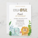 Search for lion 1st birthday invitations First
