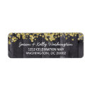 Search for faux gold foil confetti return address labels Glam