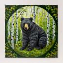 Search for black bear puzzles Wildlife