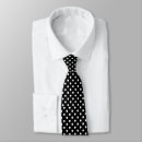 Search for black and white polka dot ties Men