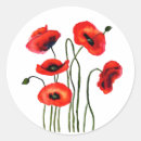 Search for watercolor poppies stickers Floral
