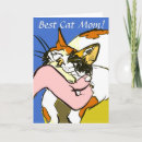 Search for pet mothers day cards Mother's day from cat