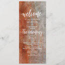 Search for autumn wedding programs Watercolor