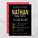 Search for red black and gold invitations Simple