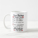 Search for mentor thank you mugs Typography
