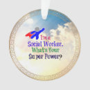 Search for social worker christmas tree decorations Superhero