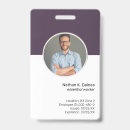 Search for purple id badges Company