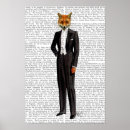 Search for animals in suits posters Fox