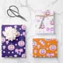 Search for pink pumpkin wrapping paper Modern